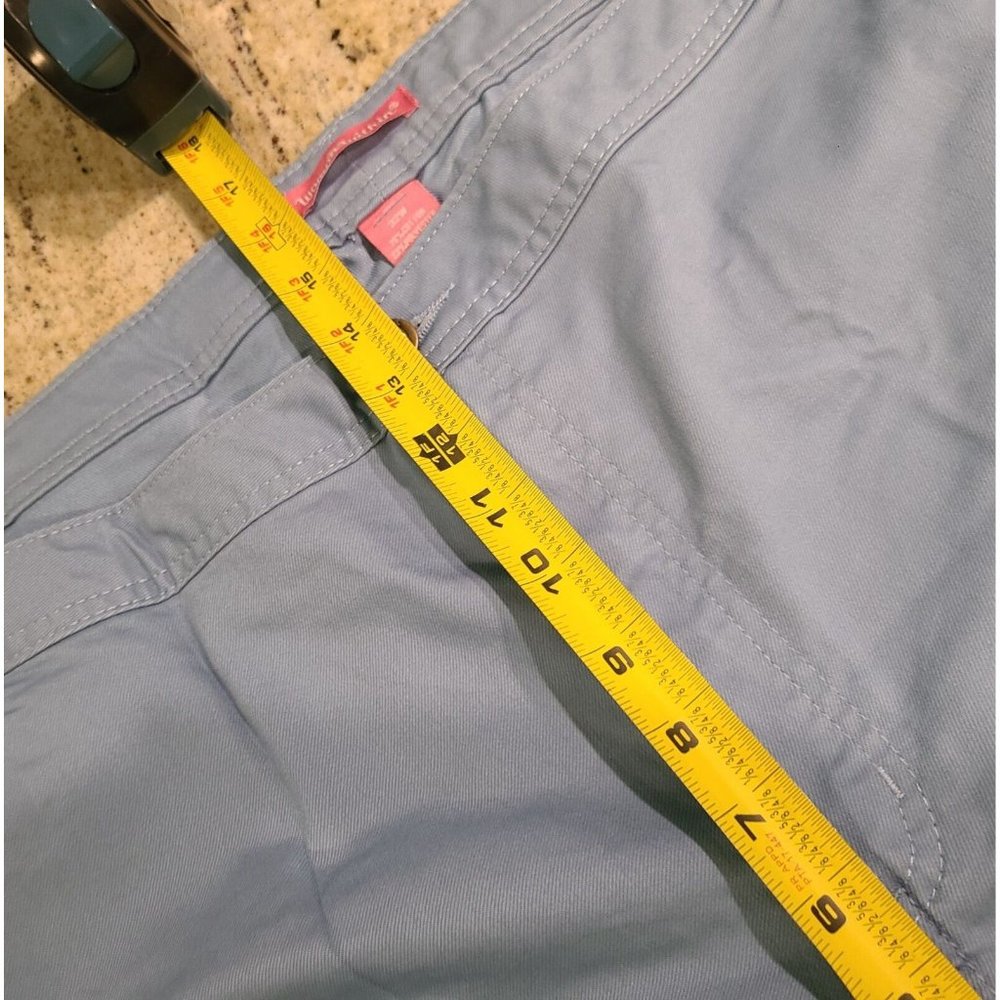 New! WOMAN WITHIN Size 32W Blue Cuffed Stretch Shorts Waist 51 Inseam 11 - Picture 8 of 10